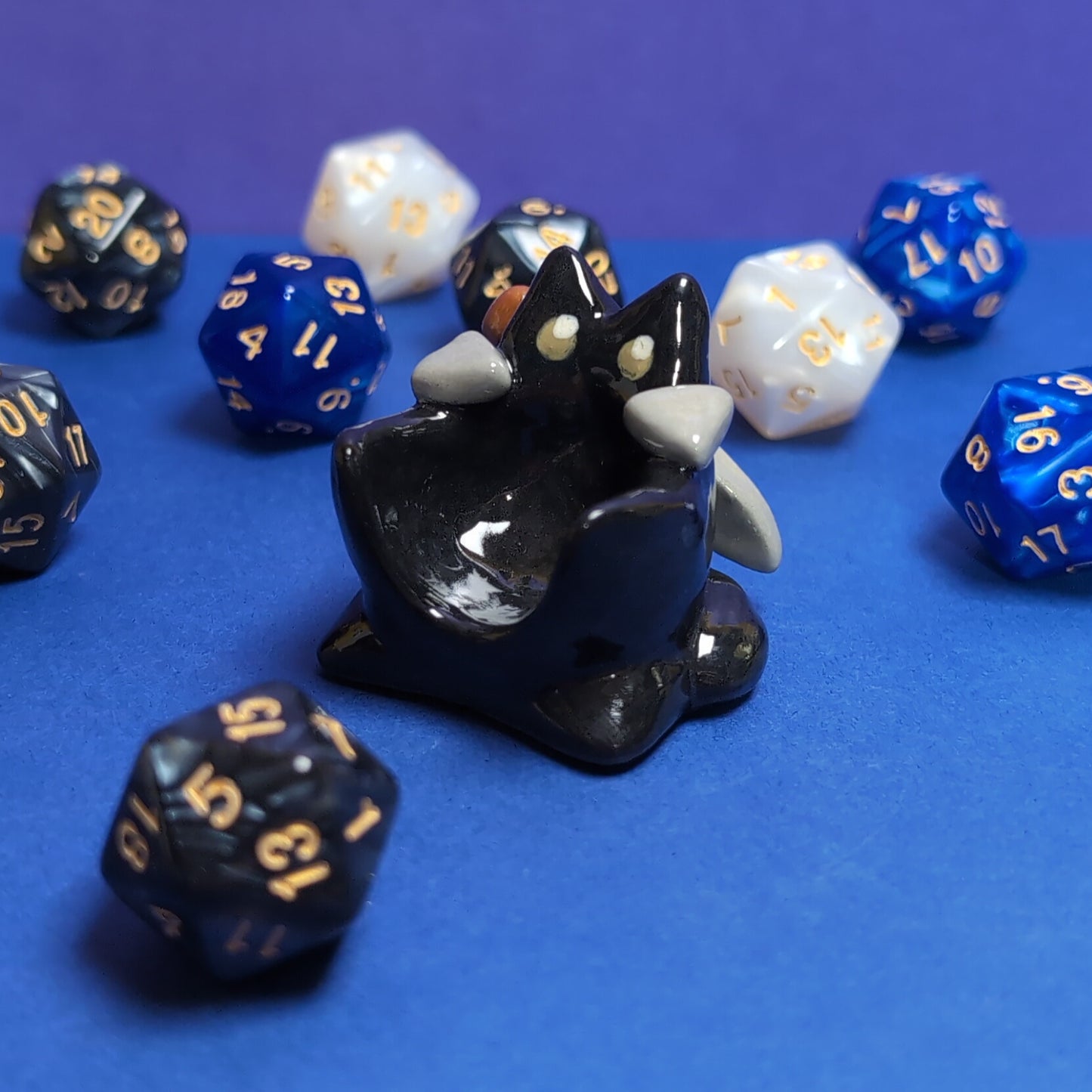 Cat Fighter Dnd Companion D20 Holder