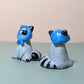 Babushka Raccoon Ceramic Figurine