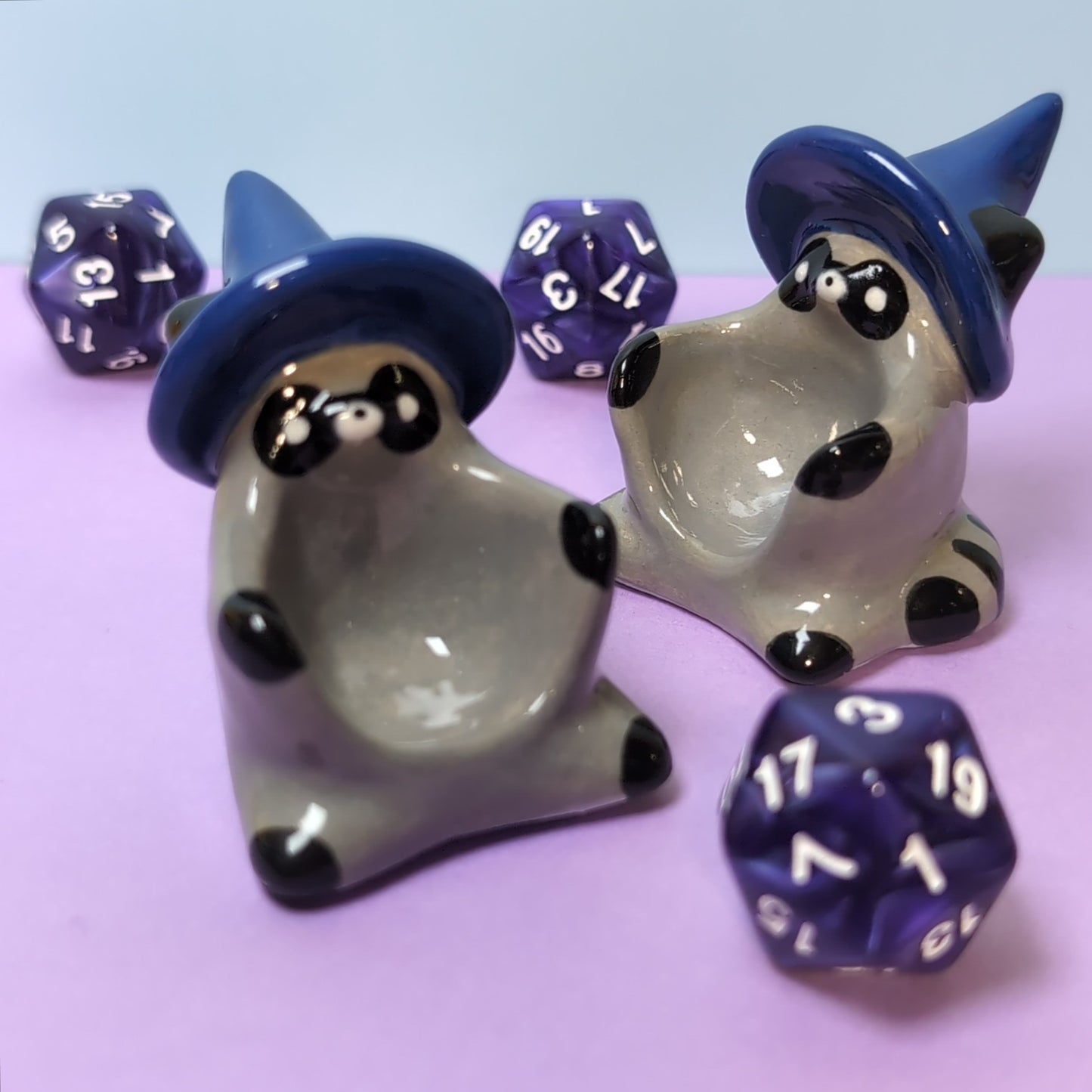 Raccoon Wizard Dnd Companion D20 Holder