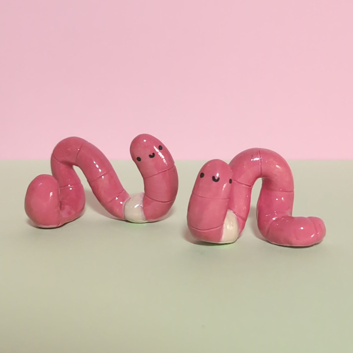 Wormy Ceramic Figurine