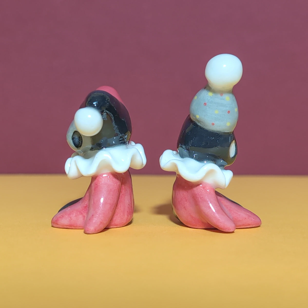Clown Jester Ceramic Figurine