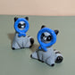 Babushka Raccoon Ceramic Figurine