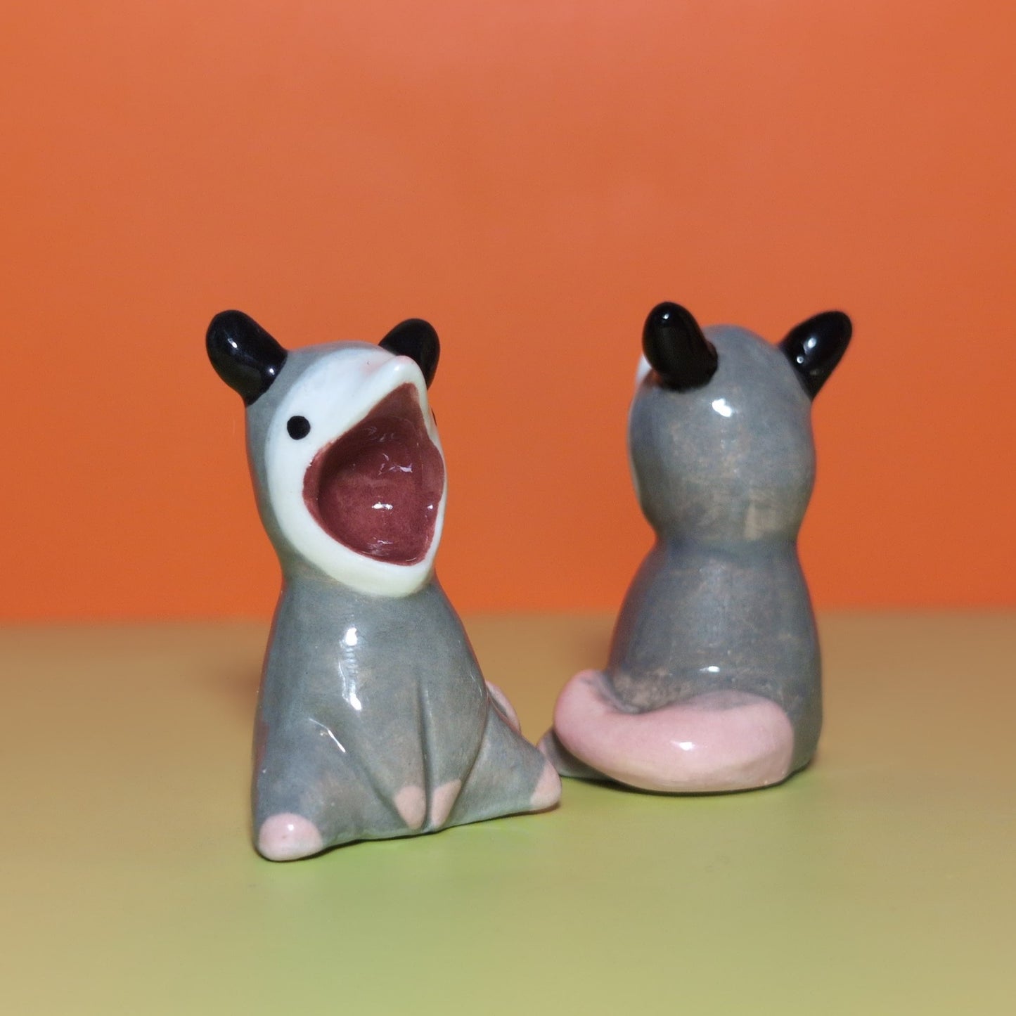 Screaming Possum Ceramic Figurine