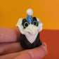 Mini Clown Kitty Cat Ceramic Figurine