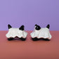 Mini Ghost Puppy & Cat Ceramic Figurines
