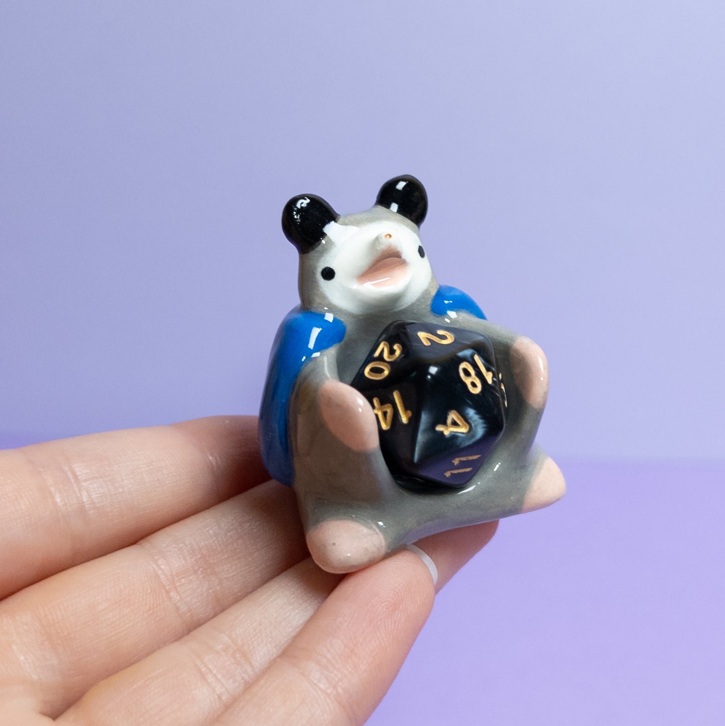 Possum with Cloak Dnd Companion D20 Holder