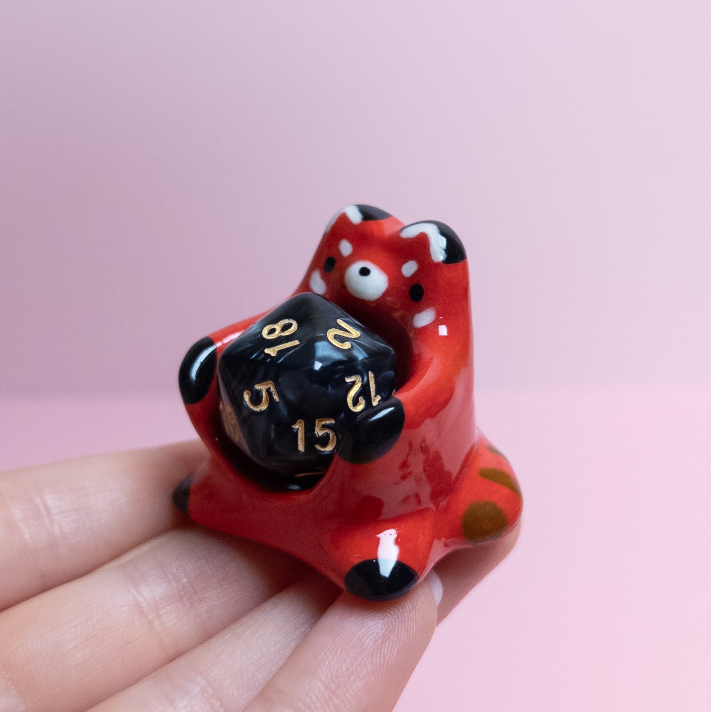 Dnd Red Panda Companion D20 Holder