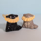 Mini Sunflower Puppy Dog Ceramic Figurine