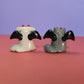 Mini Devil Puppy & Cat Ceramic Figurines