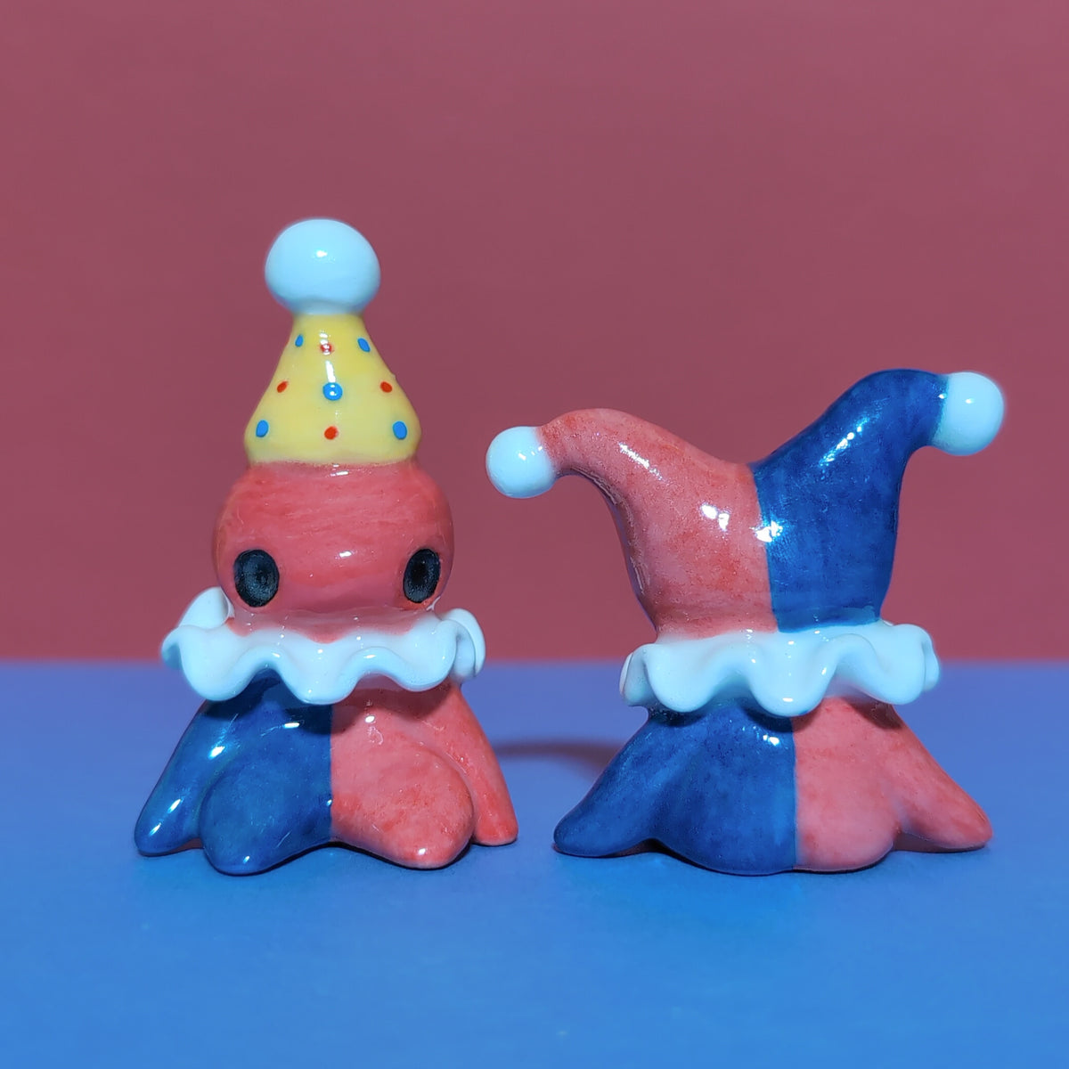 Clown Jester Ceramic Figurine