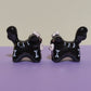 Mini Skeleton Puppy & Cat Ceramic Figurines