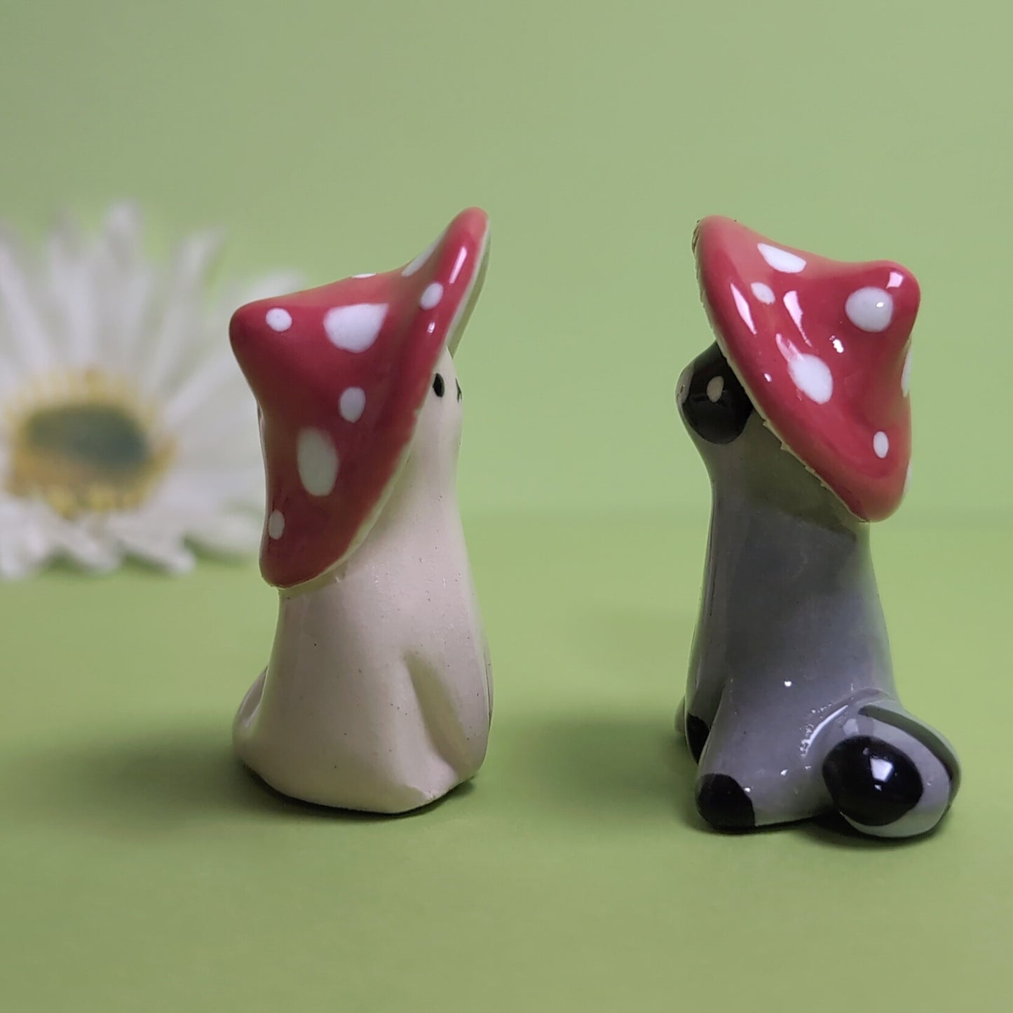 Mushroom Critters Ceramic Figurine