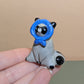 Babushka Raccoon Ceramic Figurine