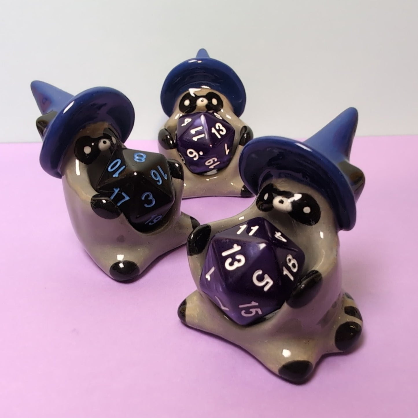 Raccoon Wizard Dnd Companion D20 Holder