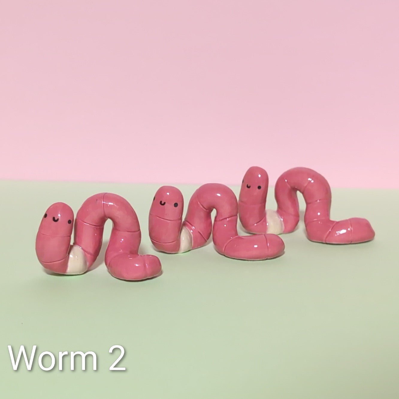 Wormy Ceramic Figurine