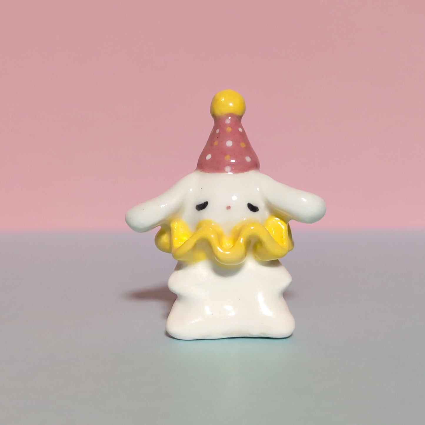 Bunny Clown Ceramic Figurine