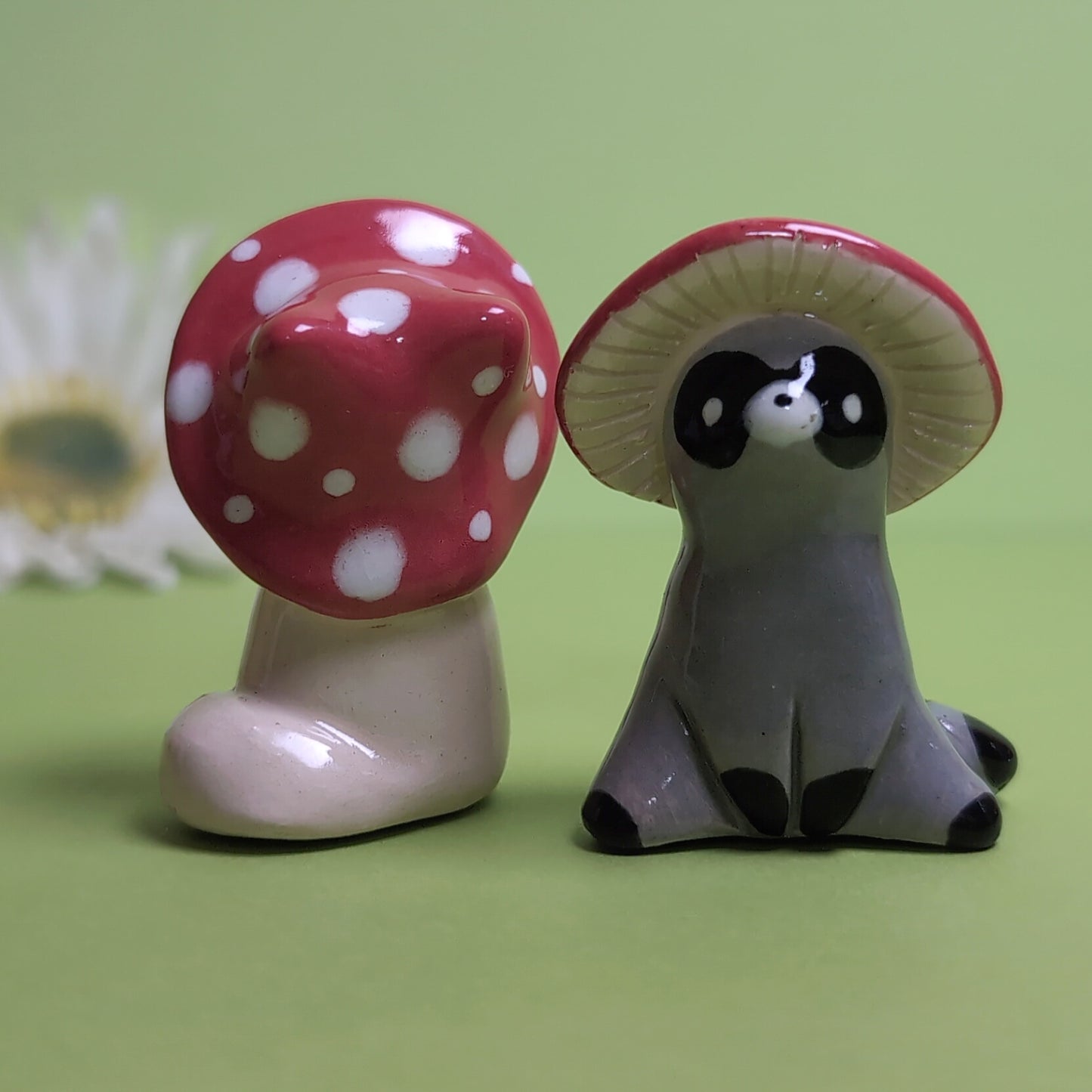 Mushroom Critters Ceramic Figurine