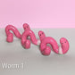 Wormy Ceramic Figurine