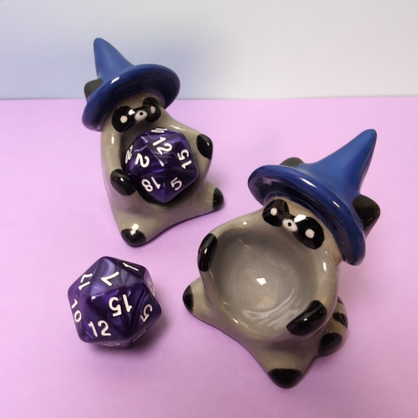 Raccoon Wizard Dnd Companion D20 Holder