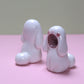 Screaming Bunny Ceramic Figurine
