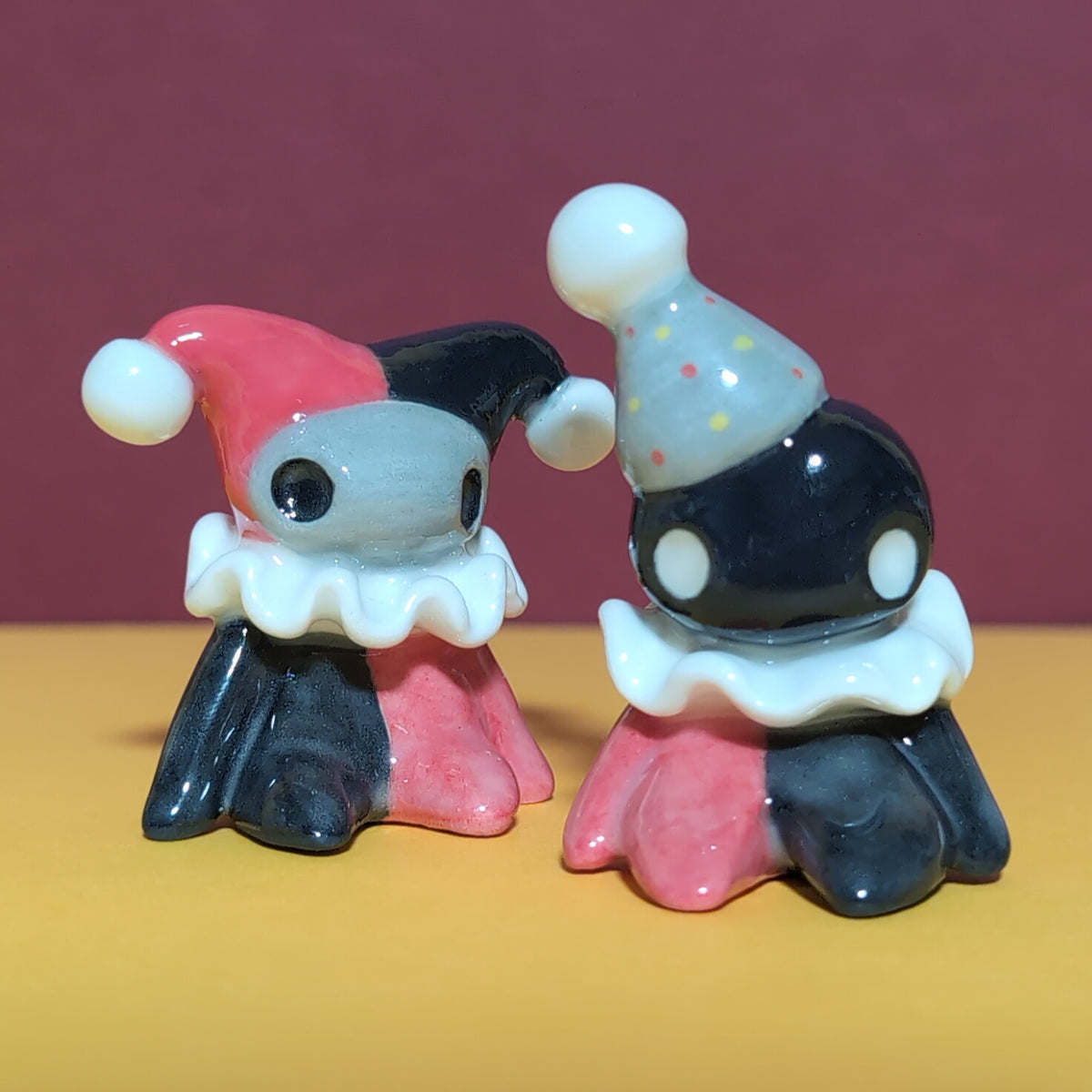 Clown Jester Ceramic Figurine