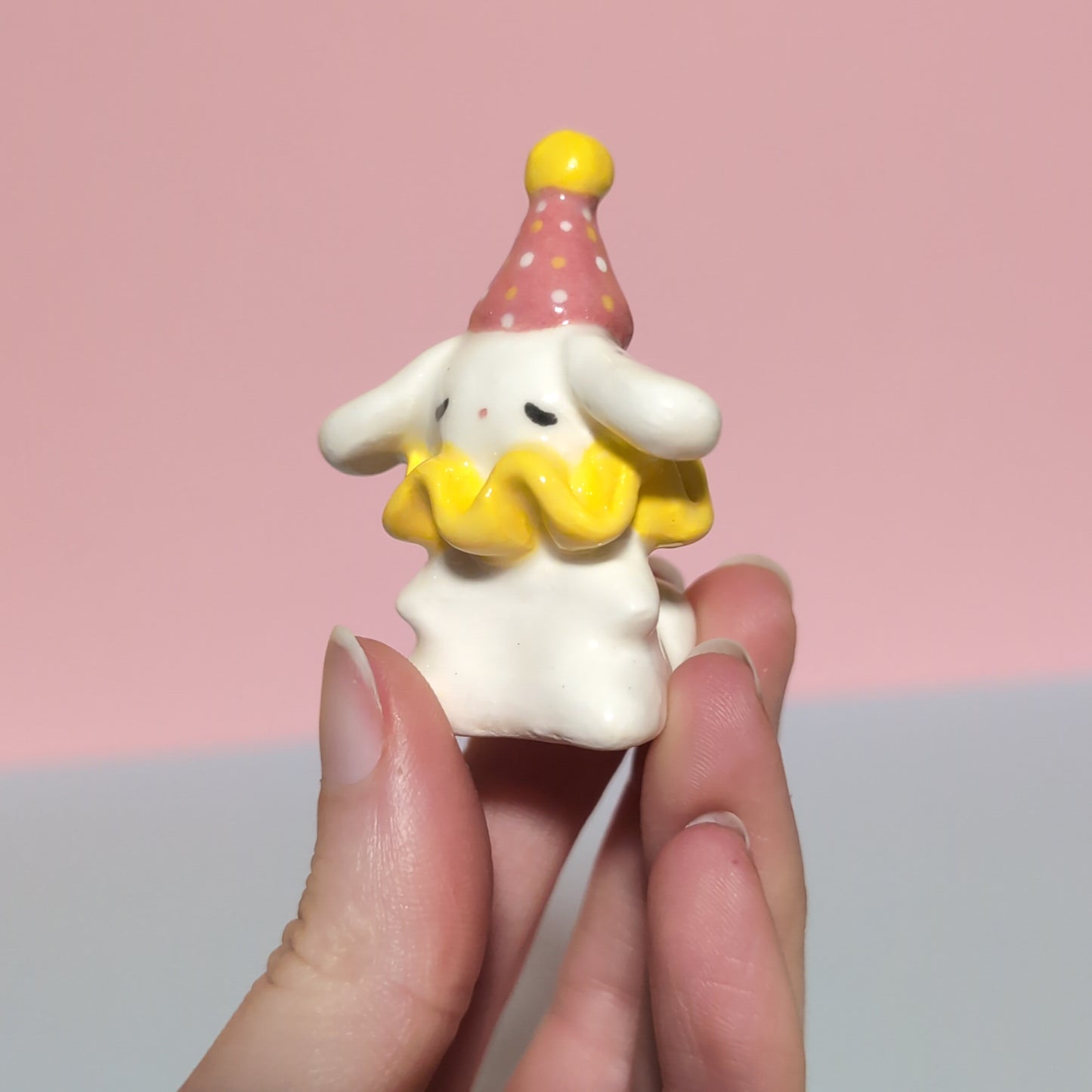 Bunny Clown Ceramic Figurine