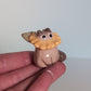 Mini Sunflower Kitty Cat Ceramic Figurine