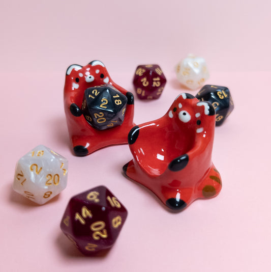 Dnd Red Panda Companion D20 Holder