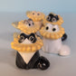 Mini Sunflower Kitty Cat Ceramic Figurine
