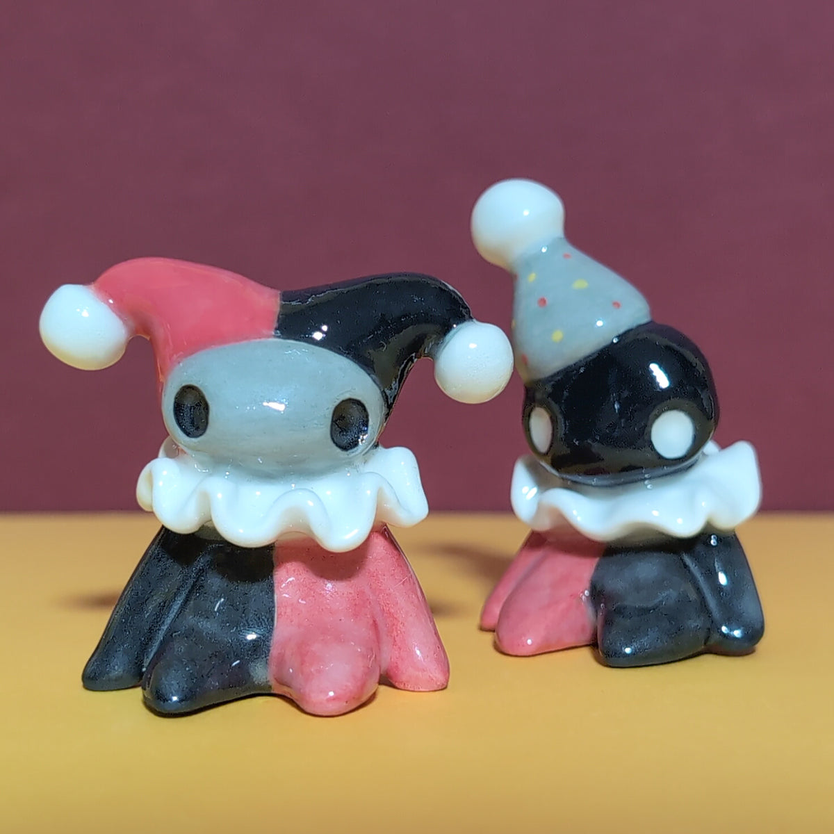 Clown Jester Ceramic Figurine