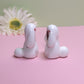 Screaming Bunny Ceramic Figurine