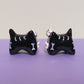 Mini Skeleton Puppy & Cat Ceramic Figurines