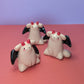 Mini Devil Puppy & Cat Ceramic Figurines