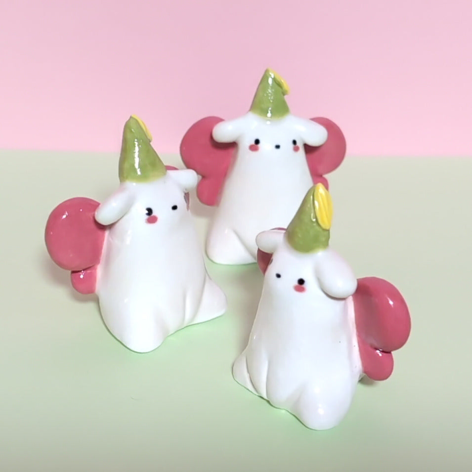 Mini Fairy Princess Puppy & Cat Ceramic Figurines