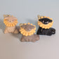 Mini Sunflower Puppy Dog Ceramic Figurine