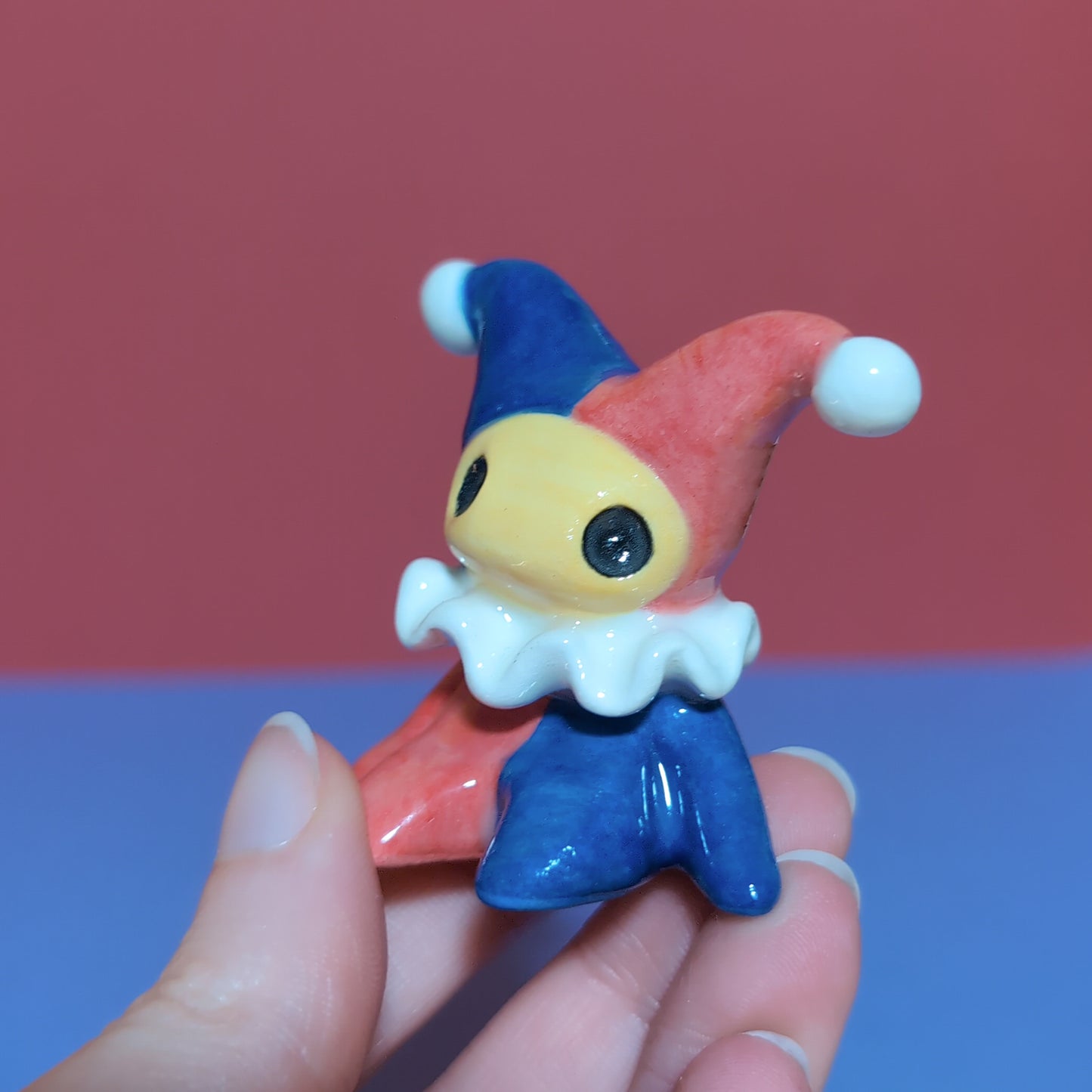 Clown Jester Ceramic Figurine