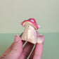 Mini Mushroom Puppy Dog Ceramic Figurine