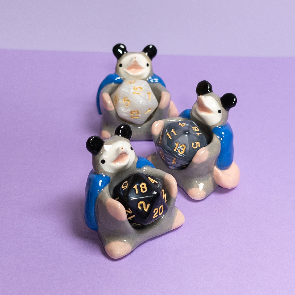 Possum with Cloak Dnd Companion D20 Holder