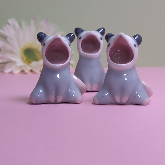 Screaming Possum Ceramic Figurine