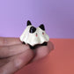 Mini Ghost Puppy & Cat Ceramic Figurines