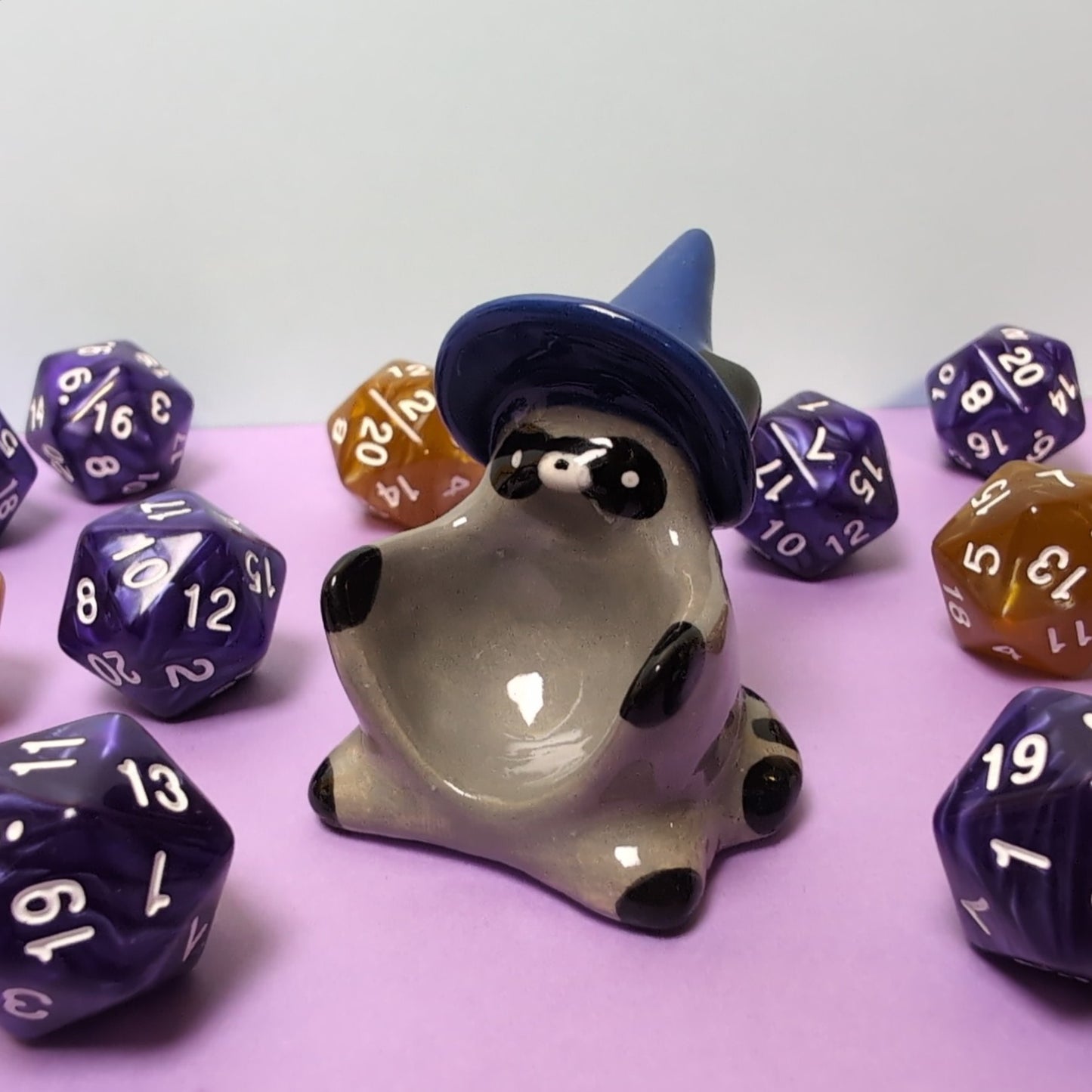 Raccoon Wizard Dnd Companion D20 Holder