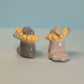 Mini Sunflower Puppy Dog Ceramic Figurine