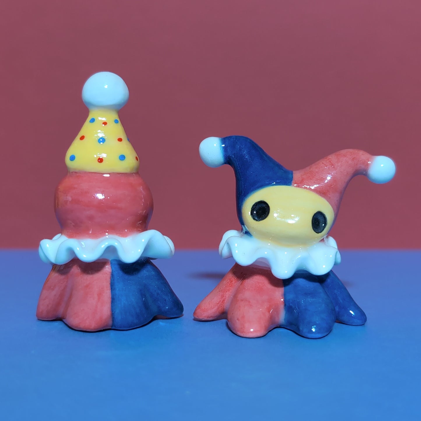 Clown Jester Ceramic Figurine