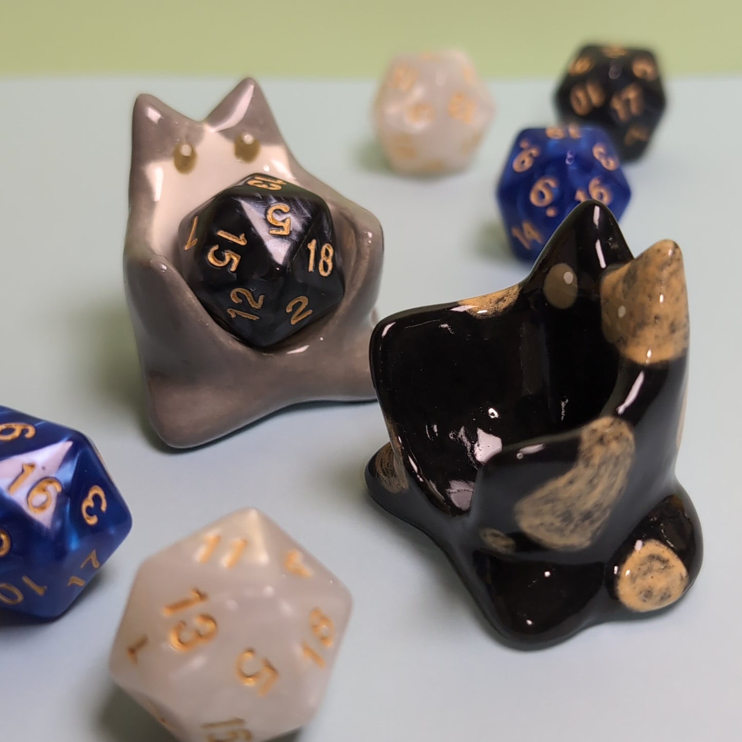 Dnd Cat Companion D20 Holder