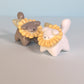 Mini Flower Puppy Dog Ceramic Figurine