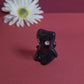 Slouching Black Void Cat Ceramic Figurine