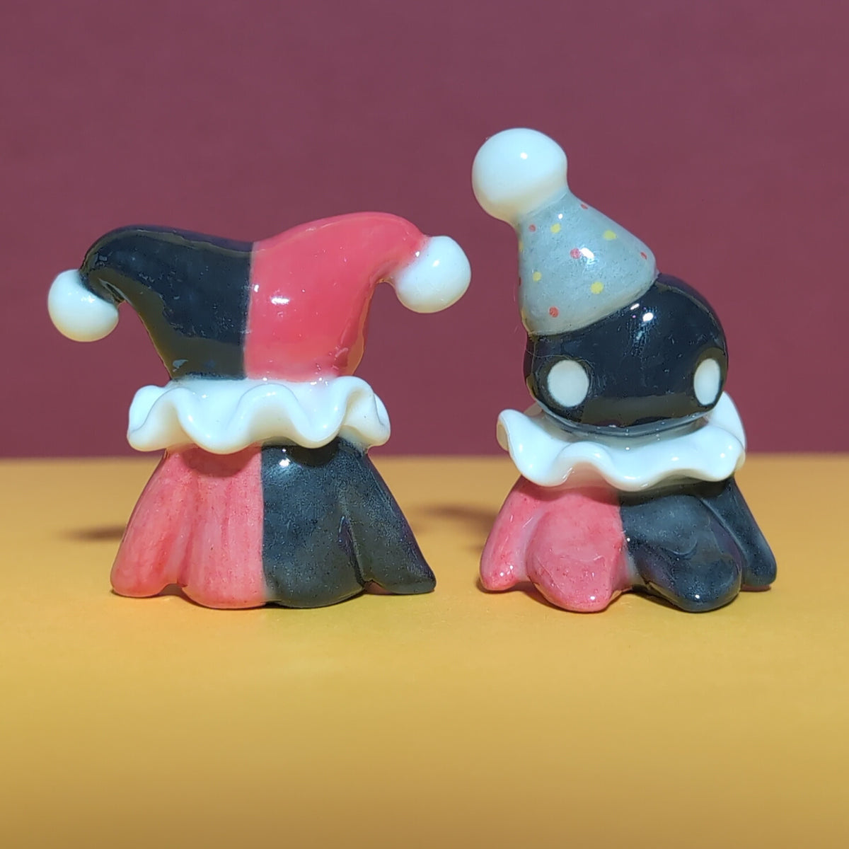 Clown Jester Ceramic Figurine