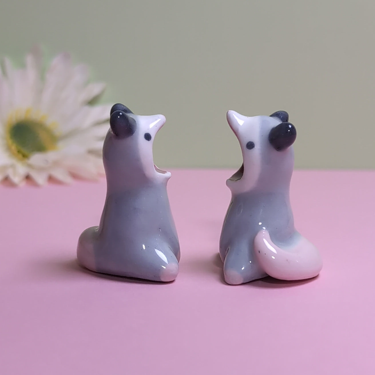 Screaming Possum Ceramic Figurine