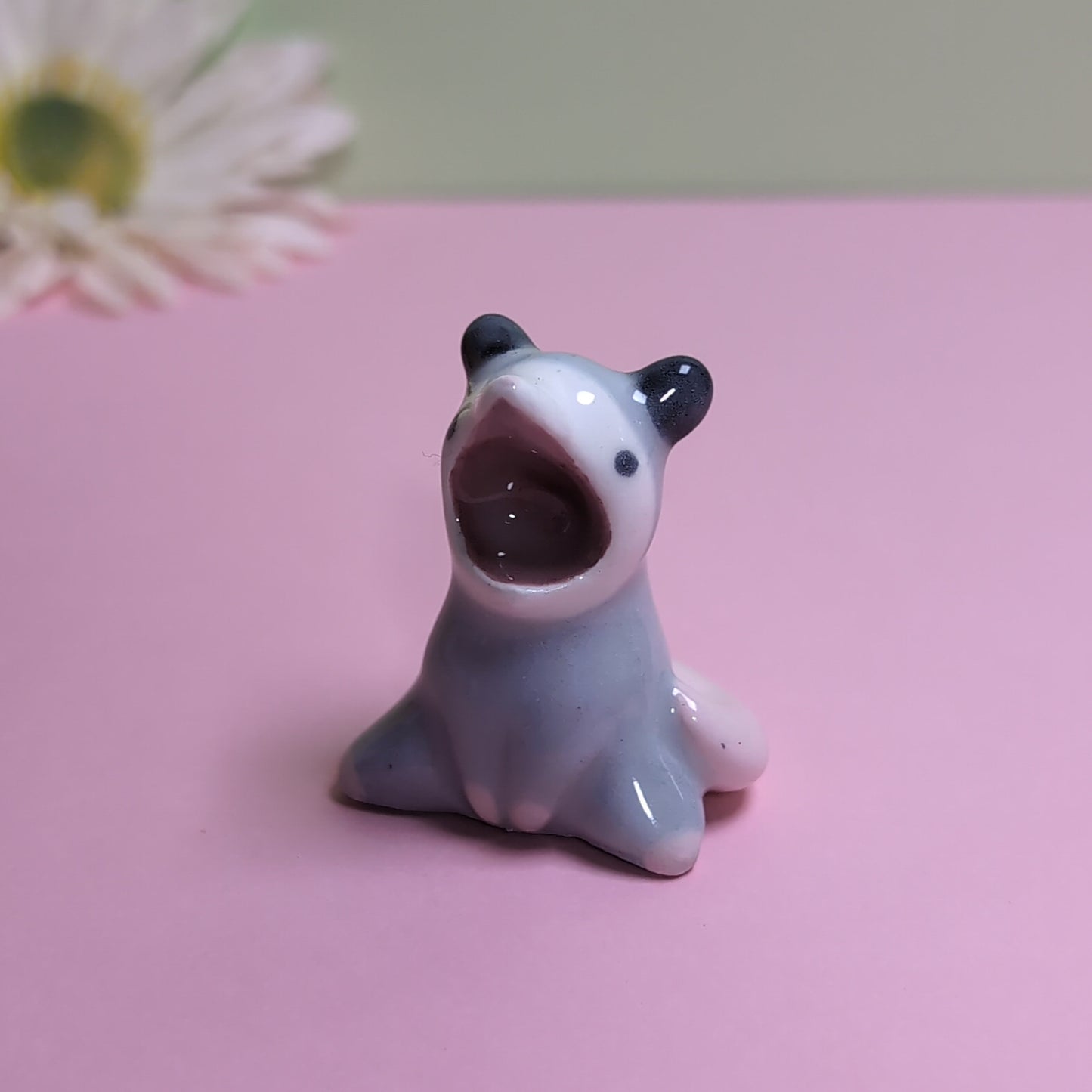 Screaming Possum Ceramic Figurine