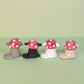 Mini Mushroom Puppy Dog Ceramic Figurine